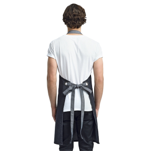 Artisan Collection by Reprime Unisex Domain Contrast Denim Bib Apron