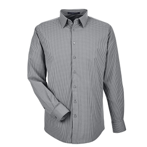 Devon & Jones CrownLux Performance® Men's Tonal Mini Check Woven Shirt