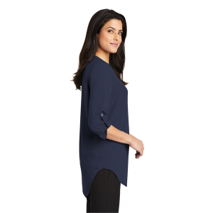 Port Authority Women's 3/4-Sleeve Tunic Blouse.