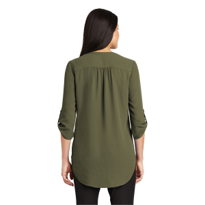 Port Authority Women's 3/4-Sleeve Tunic Blouse.